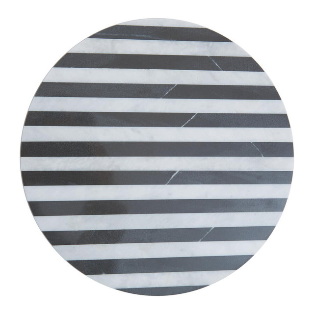 premier housewares Soma Small Black and White Marble Round Cheese Board