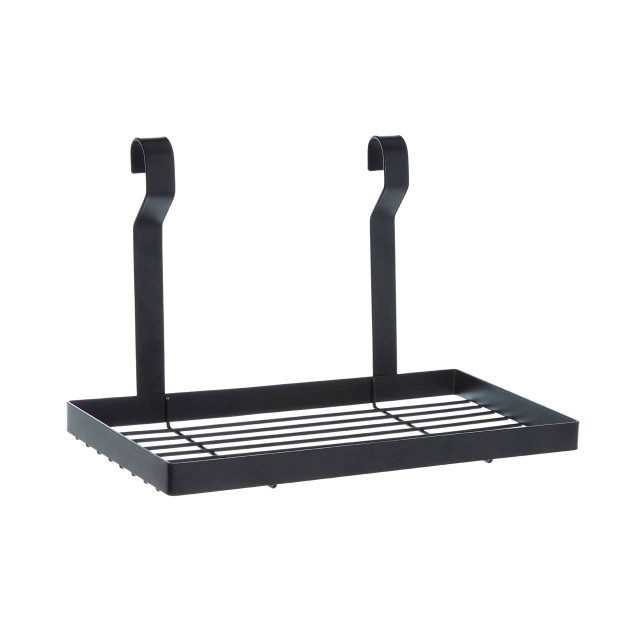 premier housewares Sorello Matt Black Single Shelf Storage Rack