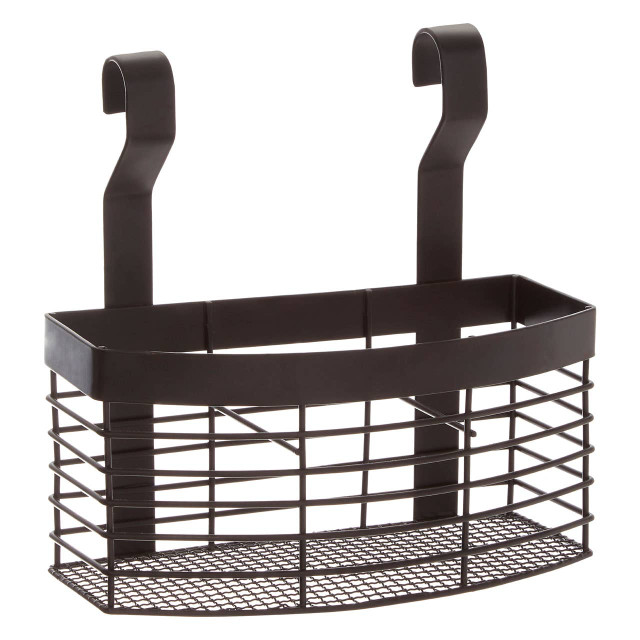premier housewares Sorello Matte Black Hanging Storage Basket
