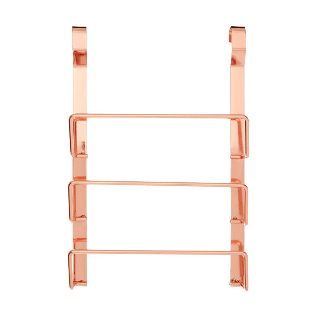 Premier Housewares Sorello Rose Gold Hanging Pan Lid Rack