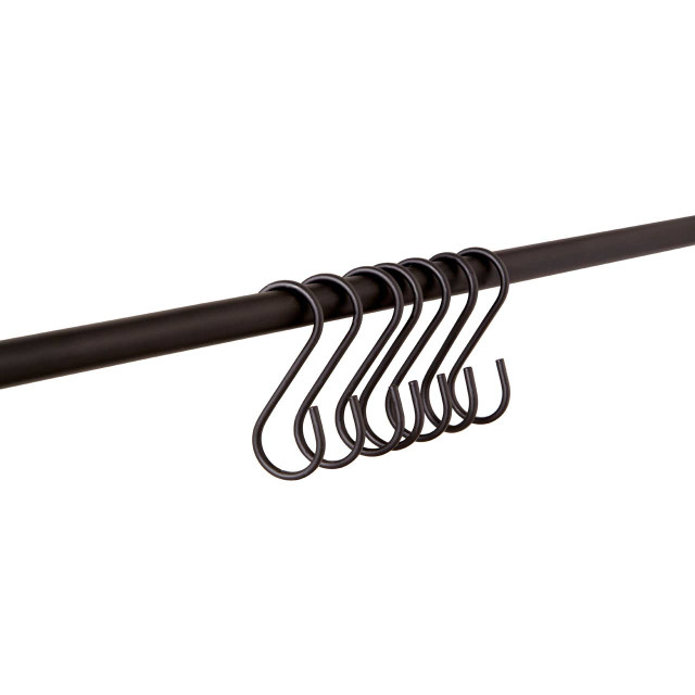 Premier Housewares Sorello Set Of 10 Matt Black Hooks