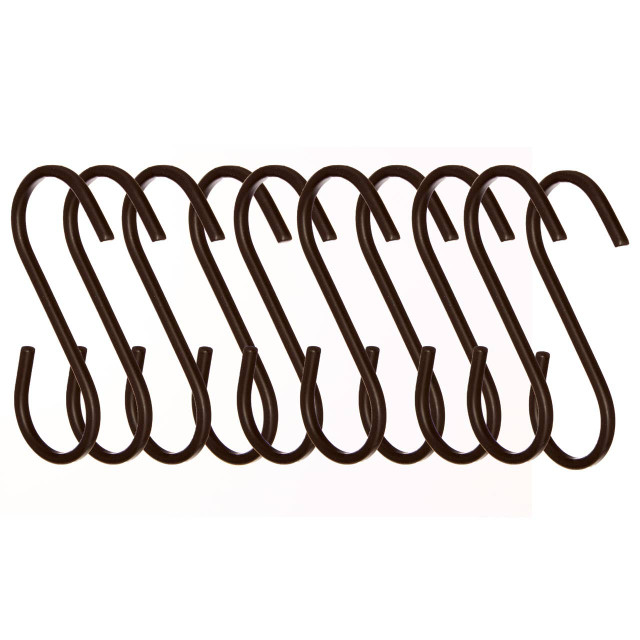 premier housewares Sorello Set of 10 Matt Black Hooks