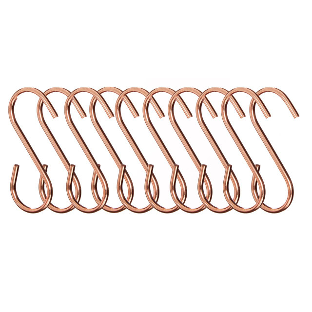premier housewares Sorello Set of 10 Rose Gold Hanging Hooks