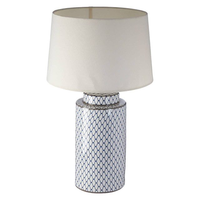 Premier Housewares Sorino Ceramic Table Lamp With Cream Shade
