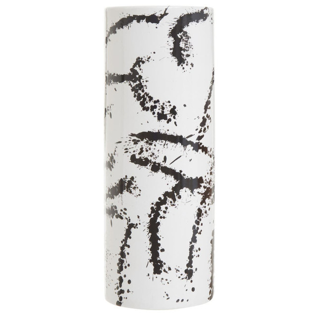 Premier Housewares Sorrell Large Black And White Ceramic Vase