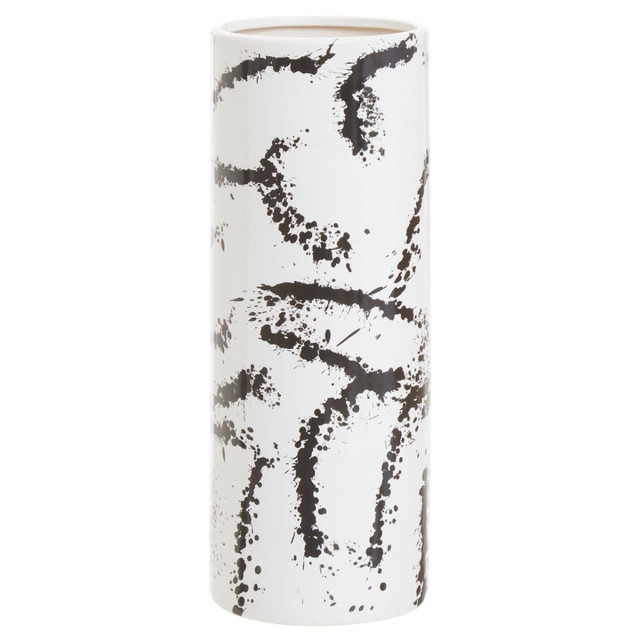 Premier Housewares Sorrell Large Black And White Ceramic Vase