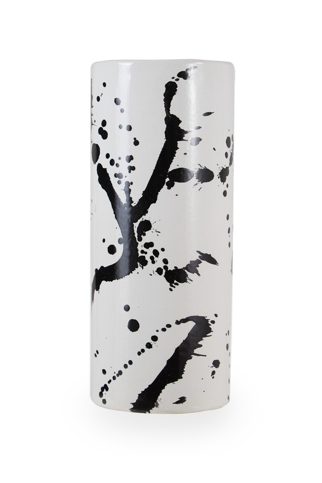 premier housewares Sorrell Small Black And White Ceramic Vase