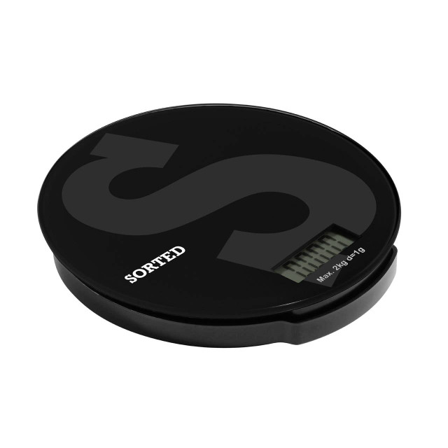 premier housewares Sorted Black Glass 2kg Kitchen Scale