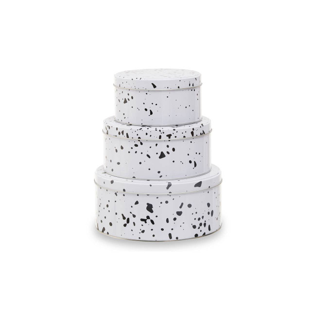 premier housewares Speckled Set of 3 Cake Storage Tins