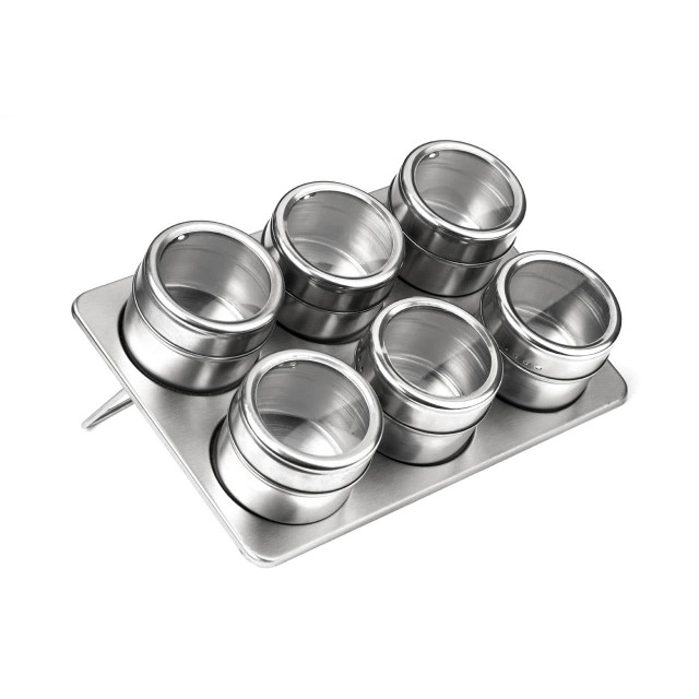 premier housewares Spice Jars Magnetic Tray With Oblong Tray