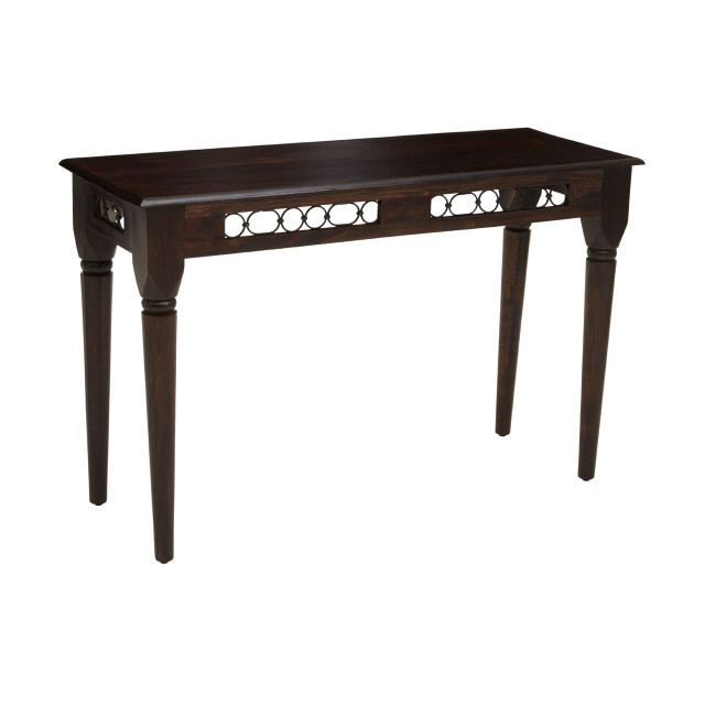 Premier Housewares Srina Dark Sheesham Wood Console Table
