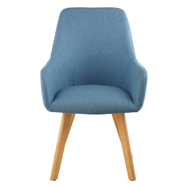 premier housewares Stockholm Blue Dining Chair with Angular Legs