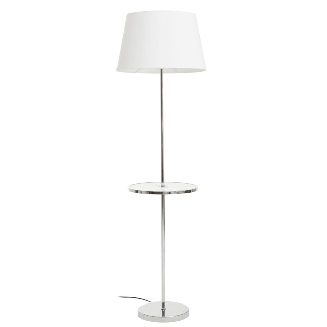 Premier Housewares Stockholm Chrome Finish Tapered Floor Lamp