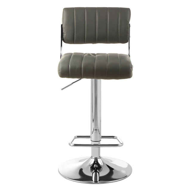 premier housewares Stockholm Grey Channel Design Seat Bar Stool