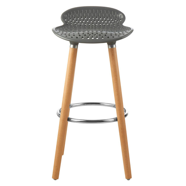 premier housewares Stockholm Grey Pp Seat Bar Stool