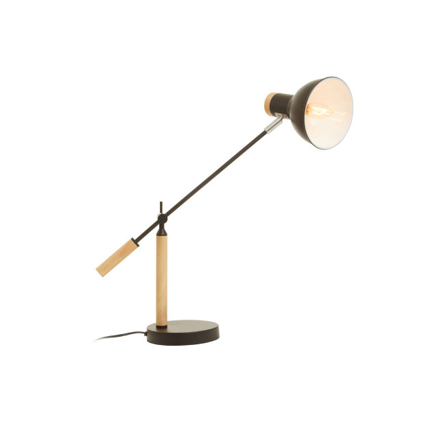 Premier Housewares Stockholm Matte Black Table Lamp