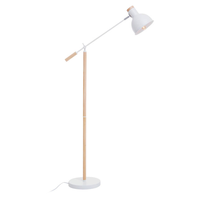 Premier Housewares Stockholm Matte White Floor Lamp