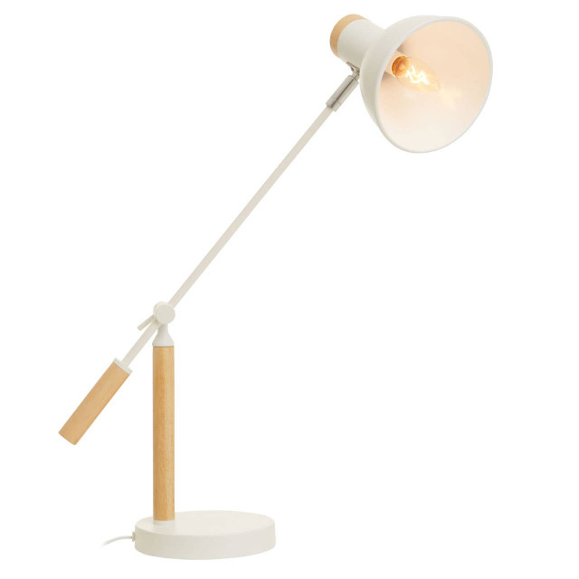 Premier Housewares Stockholm Matte White Table Lamp