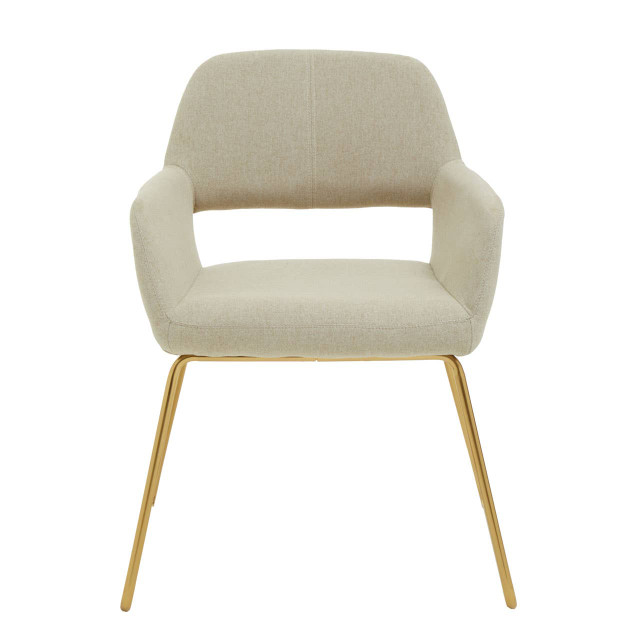 Premier Housewares Stockholm Natural Fabric Dining Chair