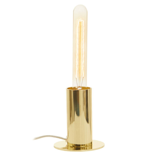 premier housewares Stockholm Shiny Brass Finish Table Lamp