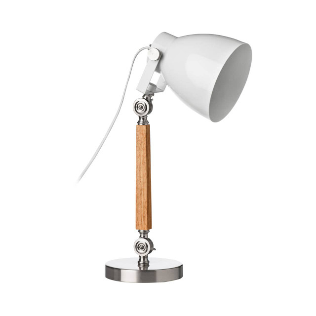 Premier Housewares Stockholm Table Lamp With UK Plug