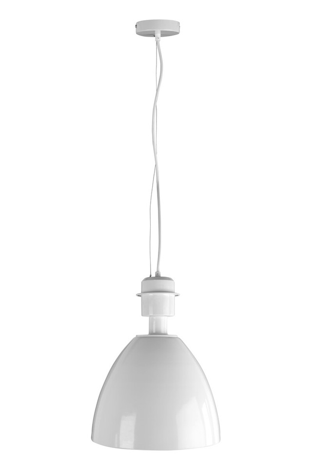 Premier Housewares Stockholm White Metal Pendant Light