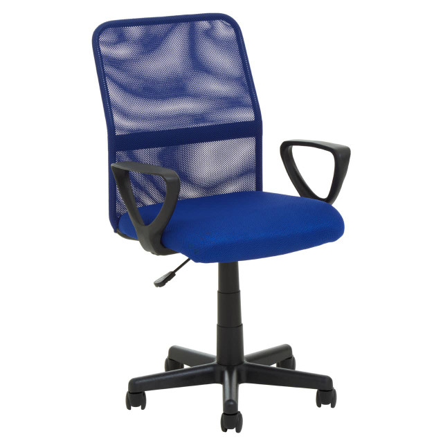 Premier Housewares Stratford Dark Blue Home Office Chair