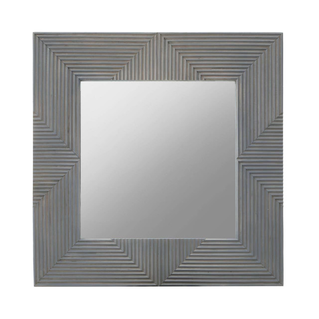 premier housewares Suar Grey Wash Mango Wood Wall Mirror