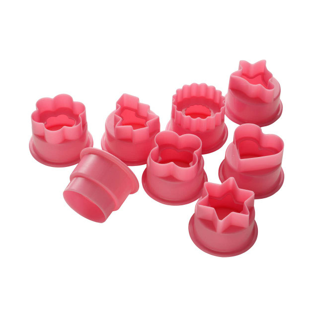 premier housewares Sucre 8 Piece Pink Assorted Cutter Set