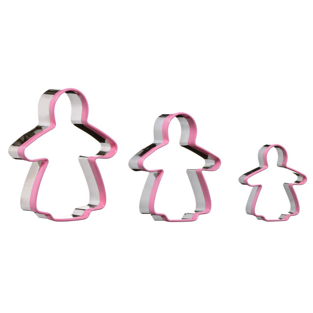 premier housewares Sucre Gingerbread Lady 3 Piece Cutter Set