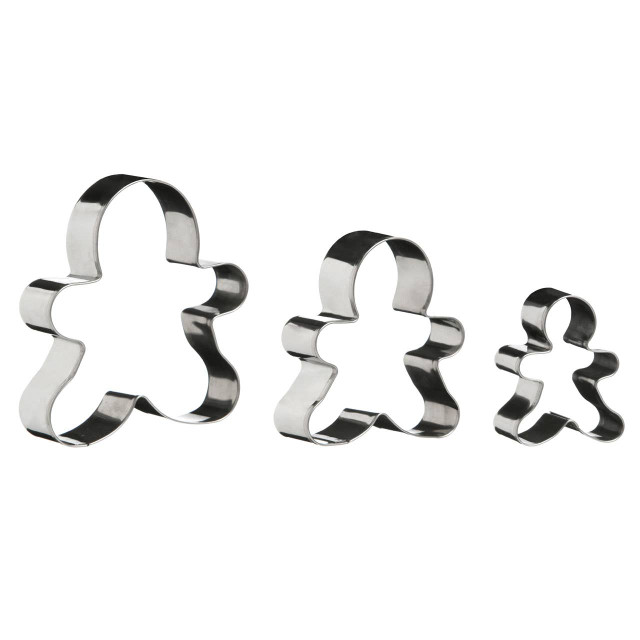 Premier Housewares Sucre Set Of 3 Gingerbread Man Cookie Cutters