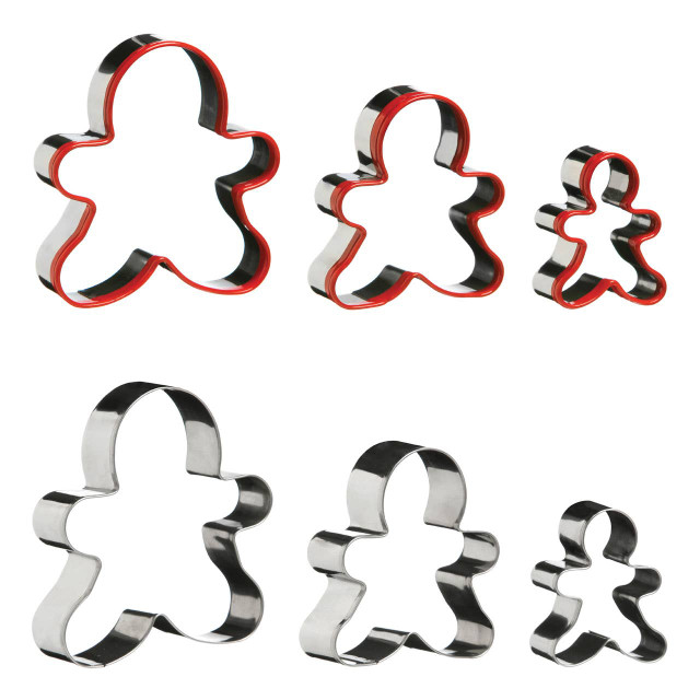 Premier Housewares Sucre Set Of 3 Gingerbread Man Cookie Cutters
