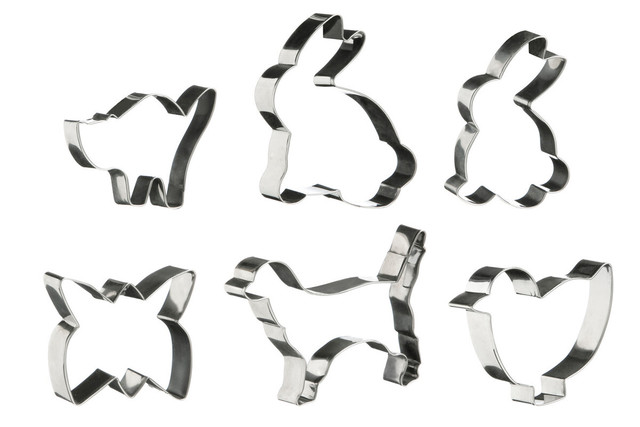 Premier Housewares Sucre Set Of 6 Animal Shape Cookie Cutters