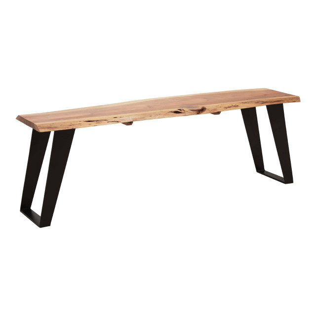 Premier Housewares Surax Acacia Wood With Live Edge Bench