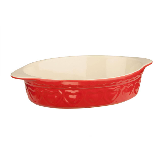 Premier Housewares Sweet Heart 1400ml Red Baking Dish