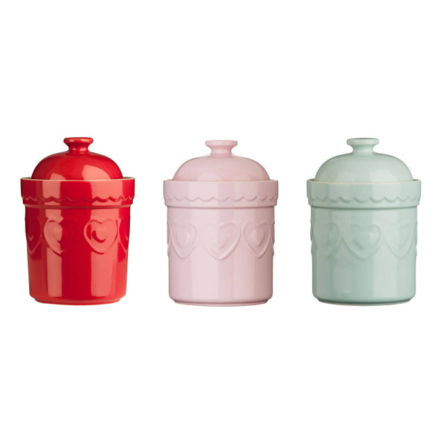 Premier Housewares Sweet Heart Pastel Green Storage Canister