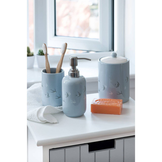 Premier Housewares Swift Light Blue Bird Design Canister