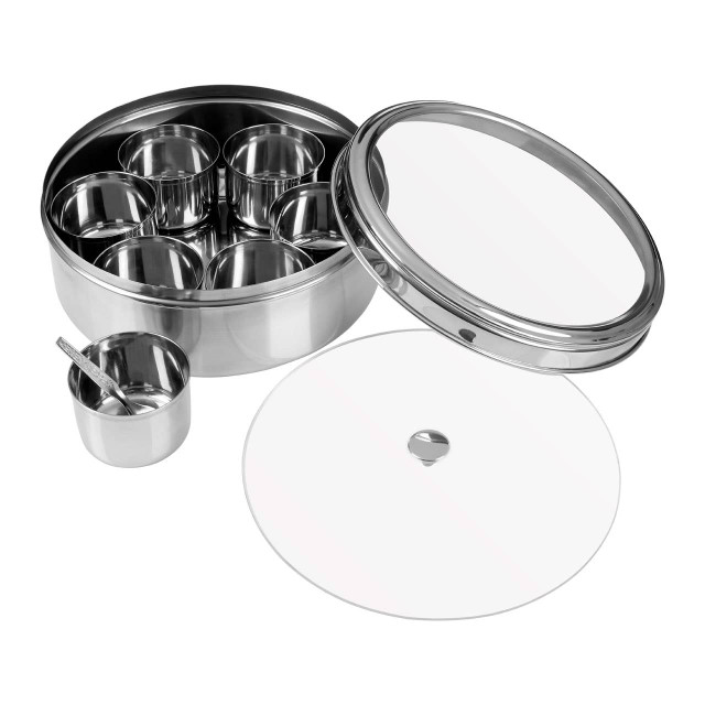 premier housewares Syd Set of 7 Spice Storage Container with Clear Lid