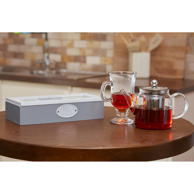 Premier Housewares Tahara 3 Compartment Tea Storage Box