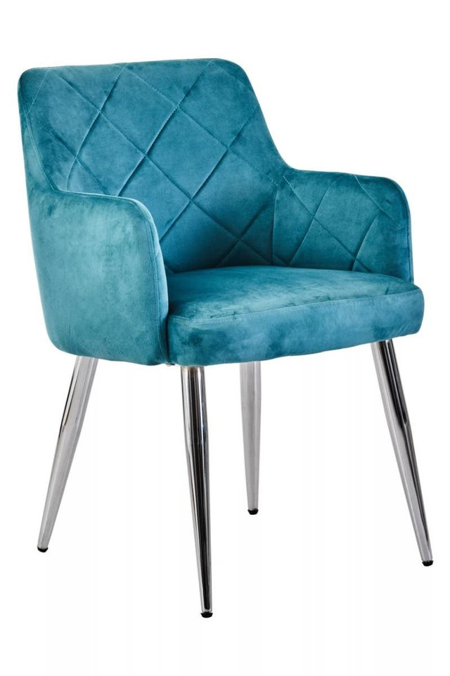 Premier Housewares Tamzin Light Blue Splayed Dining Chair