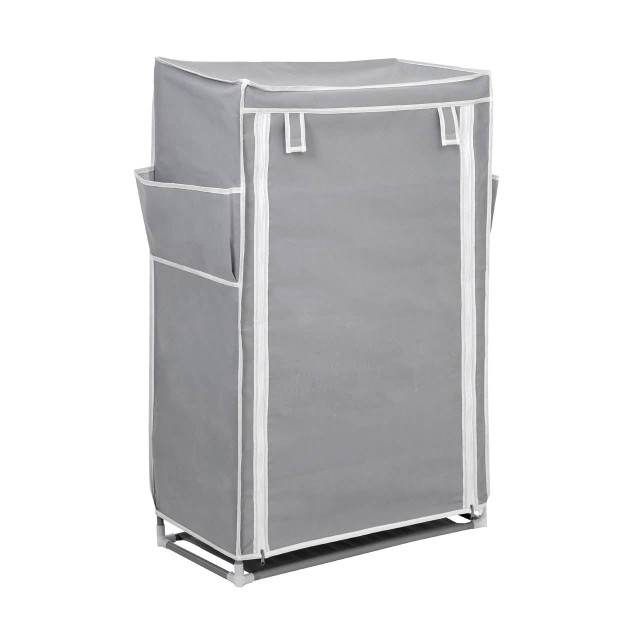 Premier Housewares Tavia Grey 5 Tier Shoe Rack With Cover