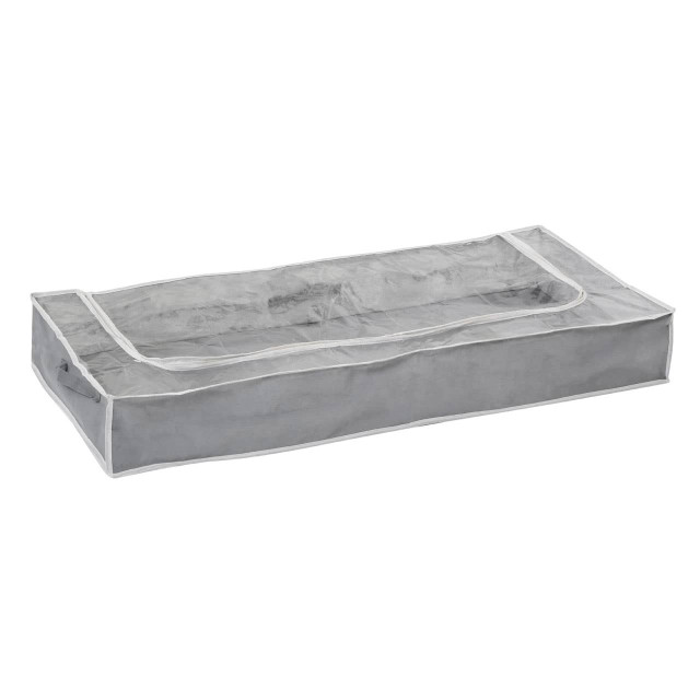 Premier Housewares Tavia Grey Underbed Storage Bag With Window