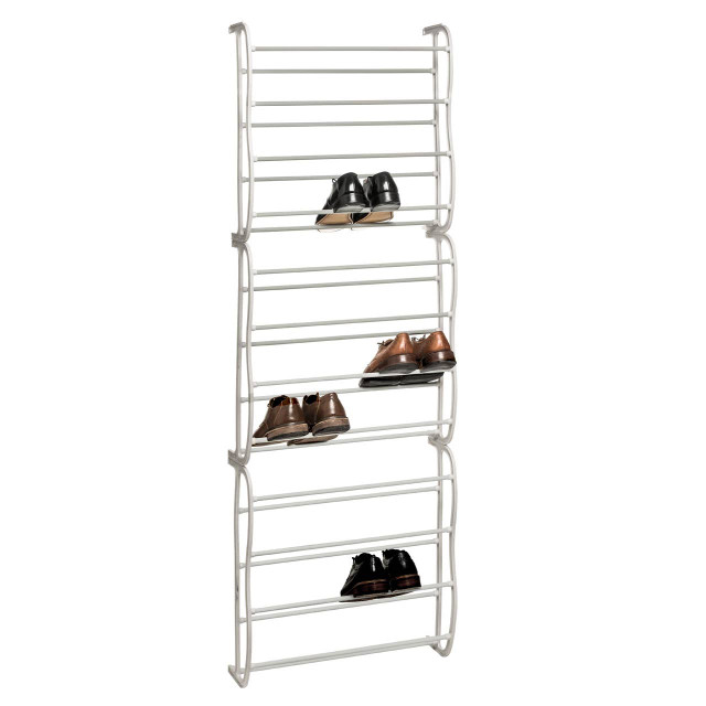 Premier Housewares Tavia Over Door Cream 12 Tier Shoe Rack