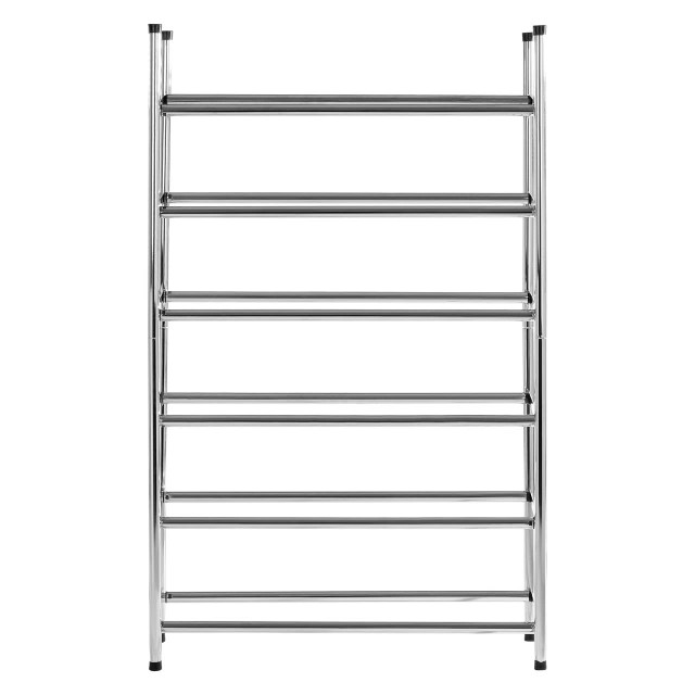 Premier Housewares Tavia Six Tiers Chrome Shoe Rack