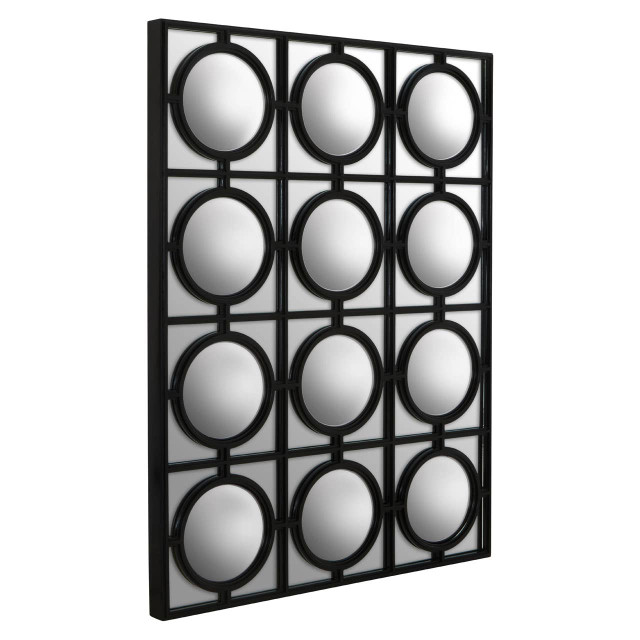 Premier Housewares Telese Black Decorative Wall Mirror