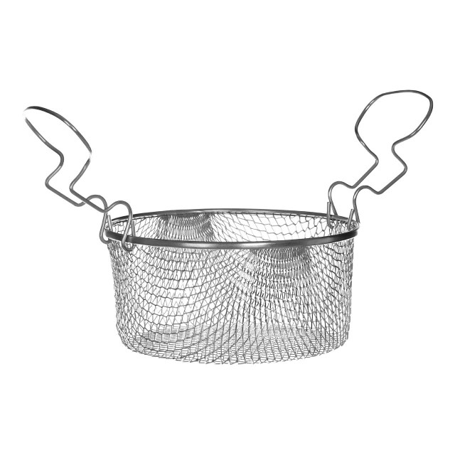 Premier Housewares Telo Silver Fryer Basket With Curved Handle