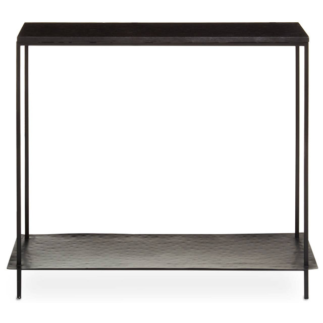 premier housewares Templar Black Marble Console Table