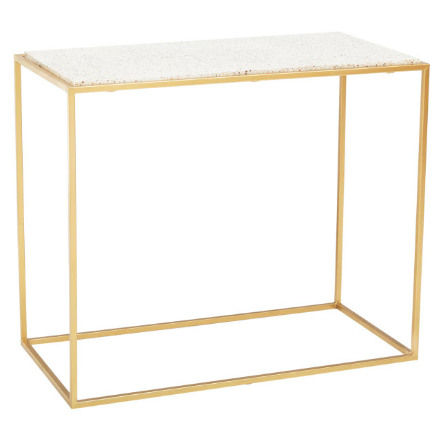 Premier Housewares Templar Gold Finish Console Table