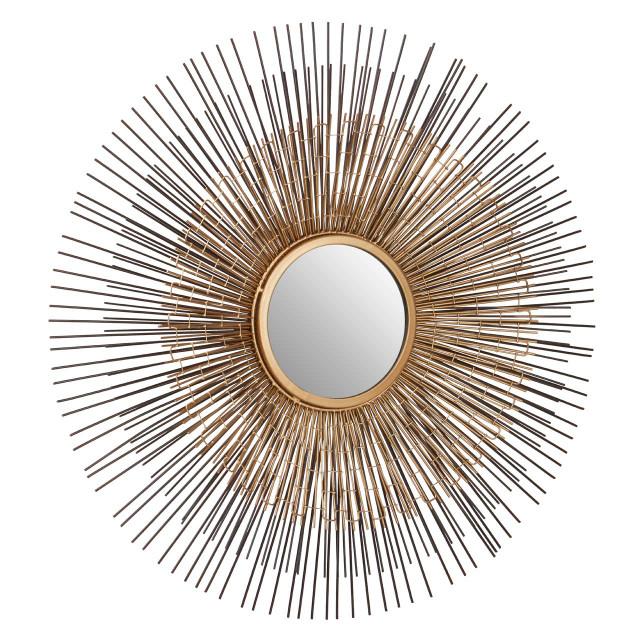 Premier Housewares Templar Nickel And Bronze Finish Wall Mirror