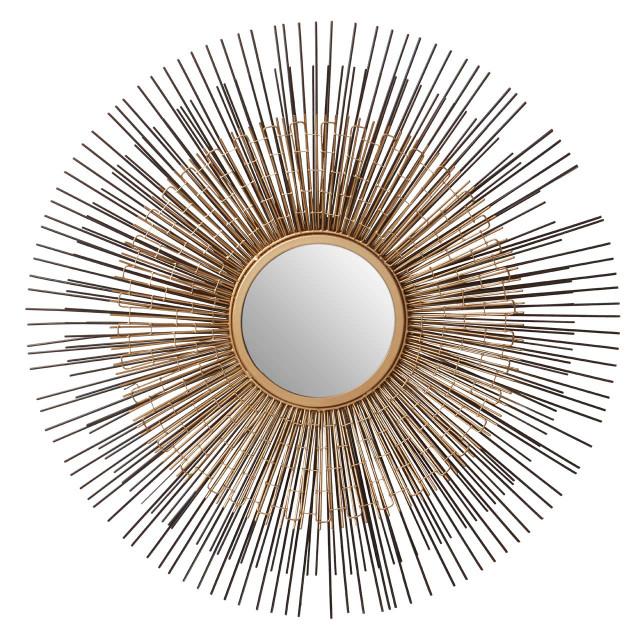premier housewares Templar Nickel And Bronze Finish Wall Mirror